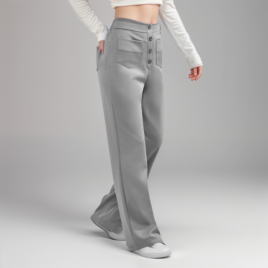 Elsa | Elastic high-waisted trousers