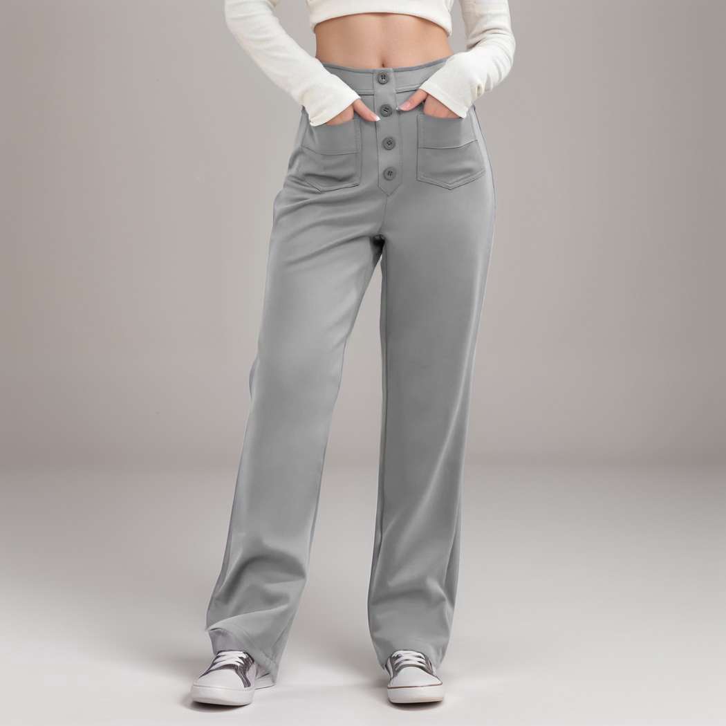 Elsa | Elastic high-waisted trousers