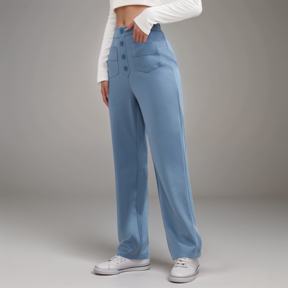 Elsa | Elastic high-waisted trousers