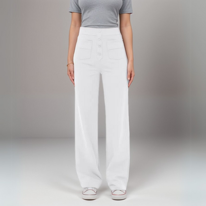 Elsa | Elastic high-waisted trousers