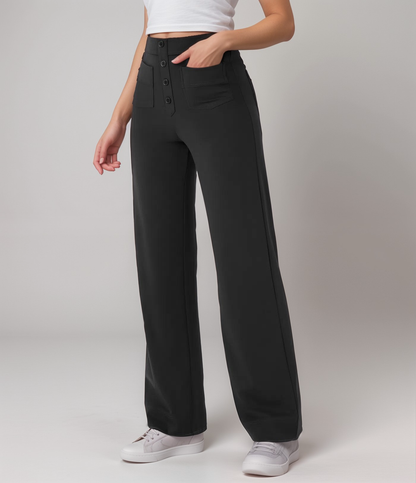 Elsa | Elastic high-waisted trousers