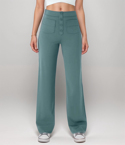 Elsa | Elastic high-waisted trousers