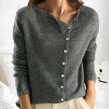 The Cloe™ - Classic Buttoned Knit Cardigan