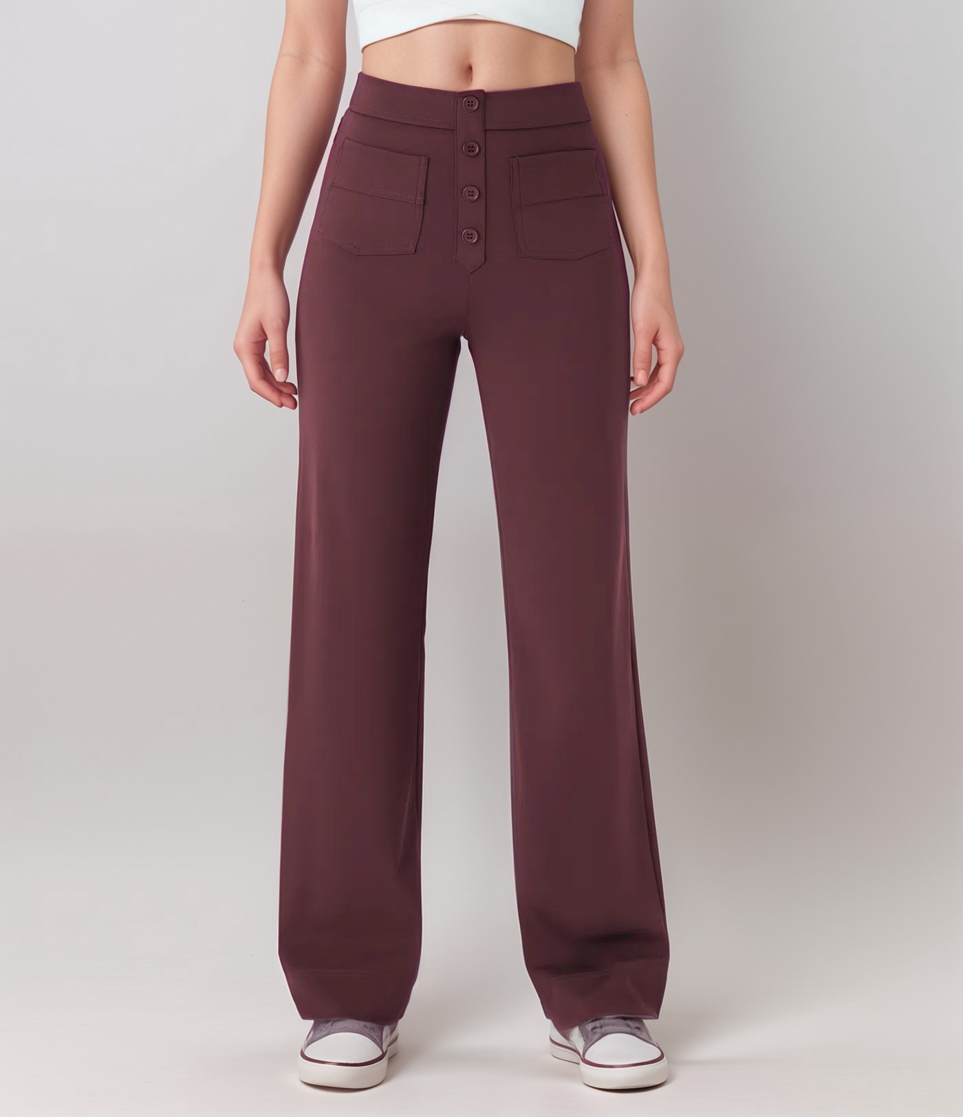 Elsa | Elastic high-waisted trousers