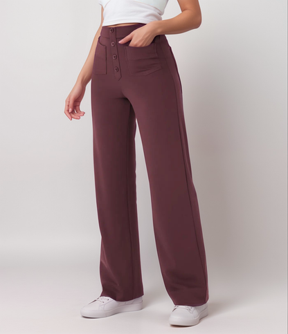 Elsa | Elastic high-waisted trousers