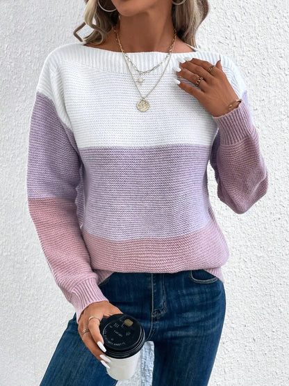 Ivy | Cozy Colorblock Knit Sweater