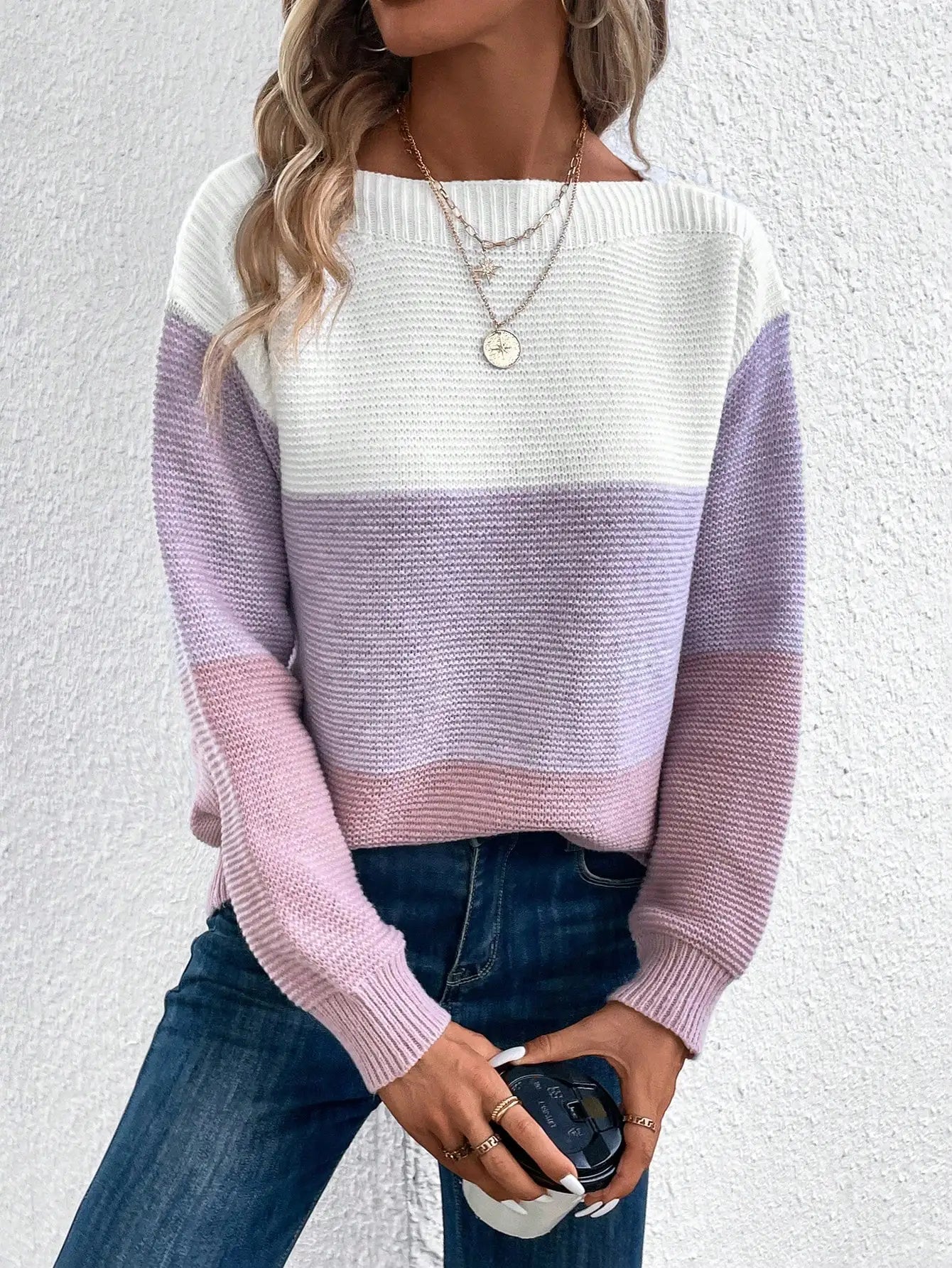 Ivy | Cozy Colorblock Knit Sweater