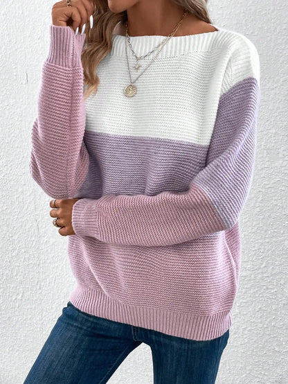 Ivy | Cozy Colorblock Knit Sweater