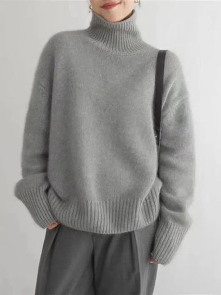 Emily™ - Comfortable, knitted, soft turtleneck jumper