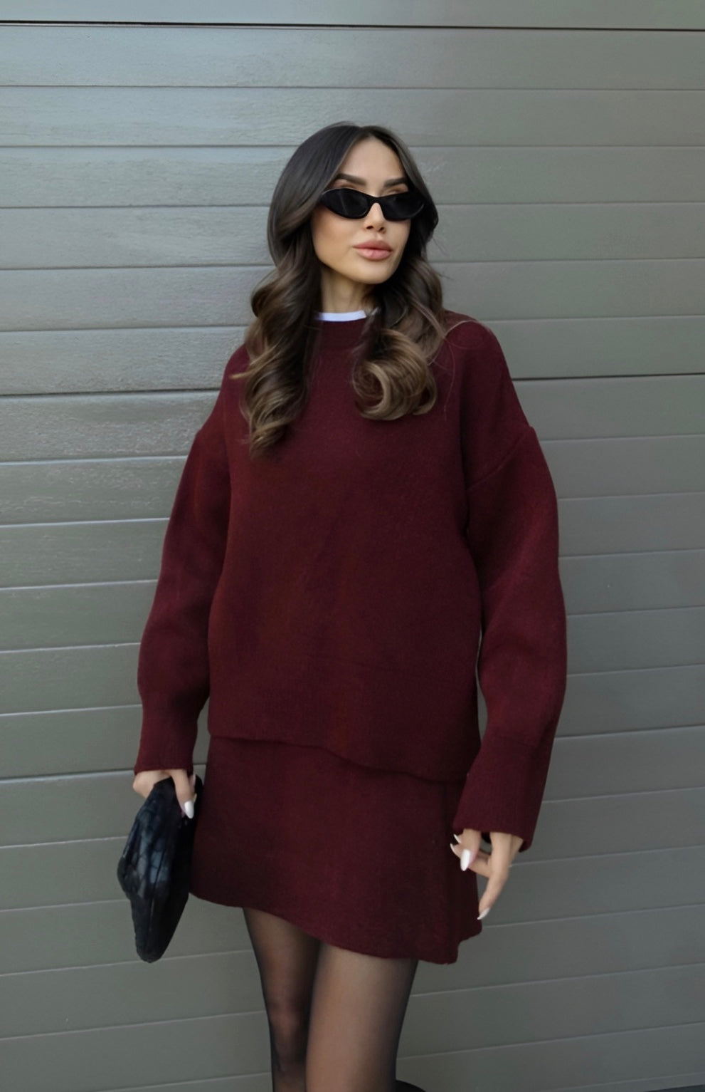 Sophia | Oversized Sweater & Skirt Set