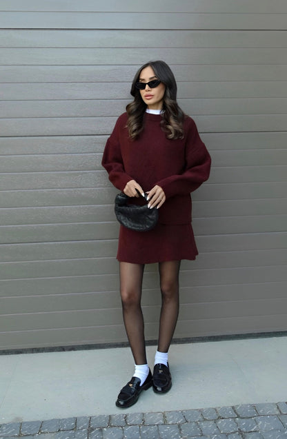 Sophia | Oversized Sweater & Skirt Set