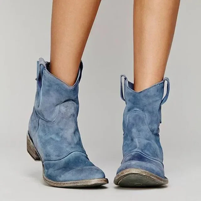 Destiny - Vintage Cowboy Ankle Boots