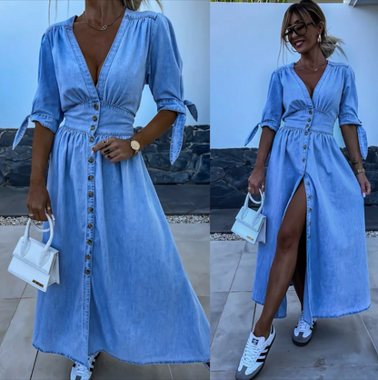 Ivanka | Radiant denim dress