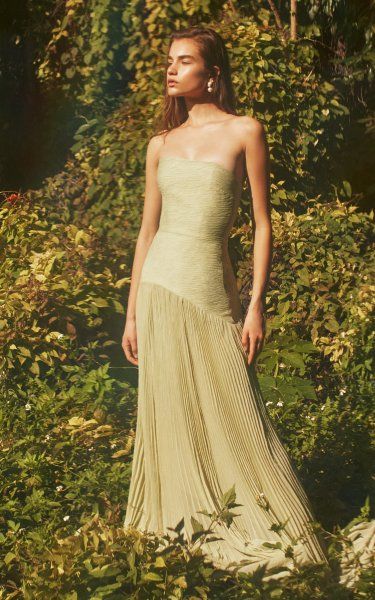 Catrina® | Elegant Pistachio Green Dress