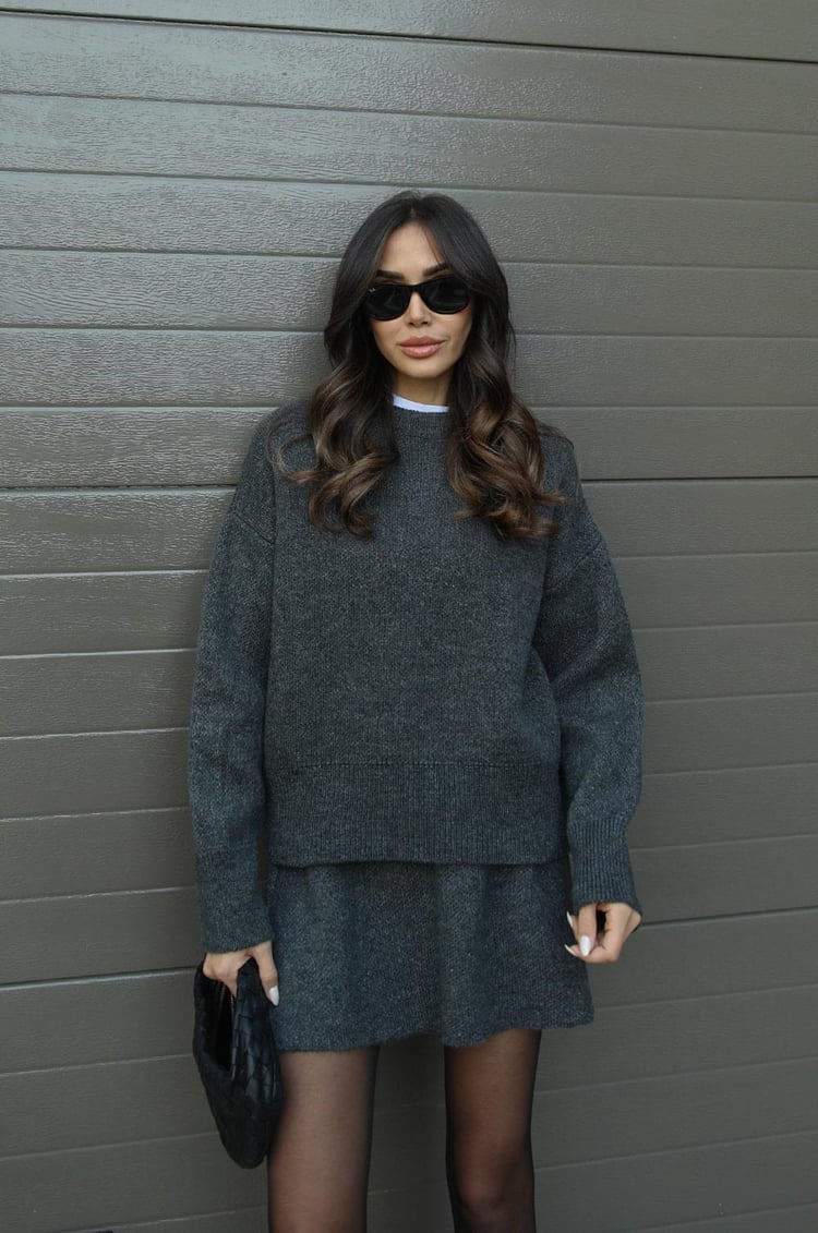 Sophia | Oversized Sweater & Skirt Set