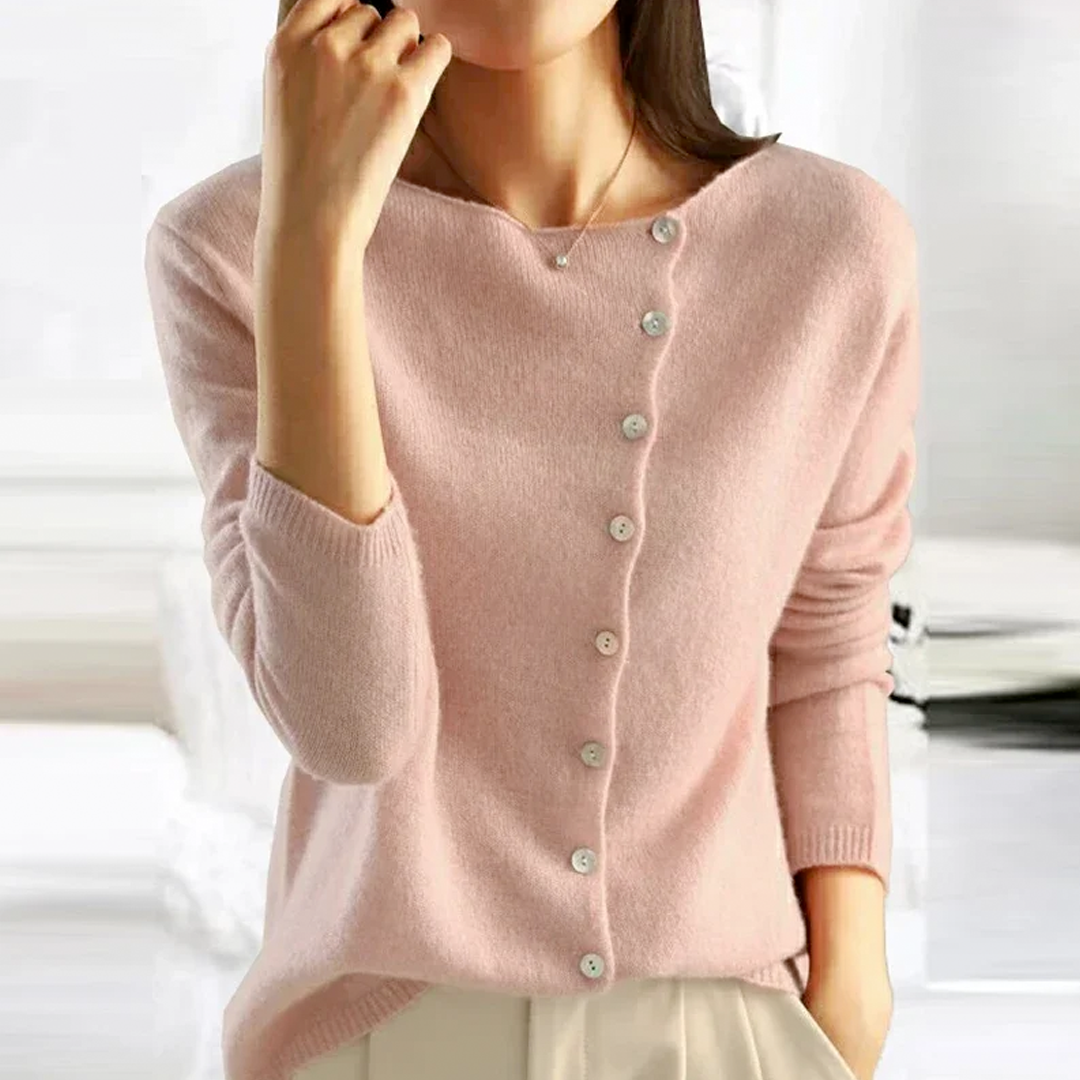 The Cloe™ - Classic Buttoned Knit Cardigan