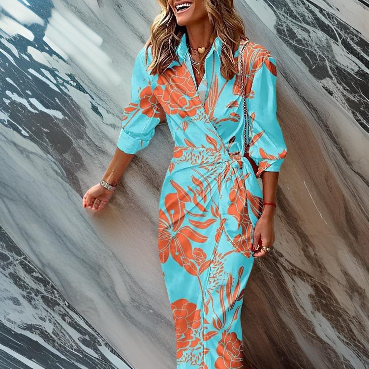 Amira™ | Wrap dress with print