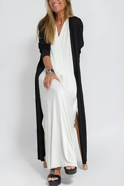 Elegant maxi dress + matching cardigan FREE AS A GIFT