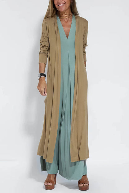 Elegant maxi dress + matching cardigan FREE AS A GIFT